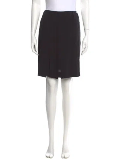 Pre-owned Chanel Vintage Mini Skirt In Black