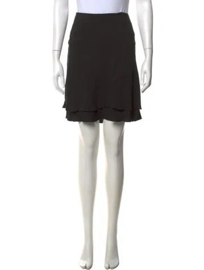 Pre-owned Chanel Vintage Mini Skirt In Black