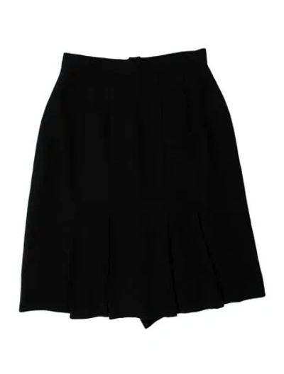 Pre-owned Chanel Vintage Mini Skirt In Black