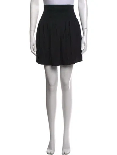 Pre-owned Chanel Vintage Mini Skirt In Black