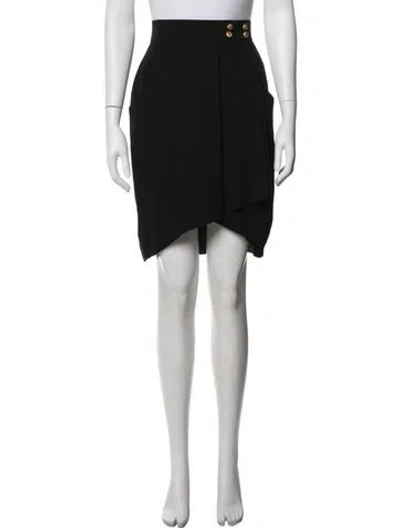 Pre-owned Chanel Vintage Mini Skirt In Black