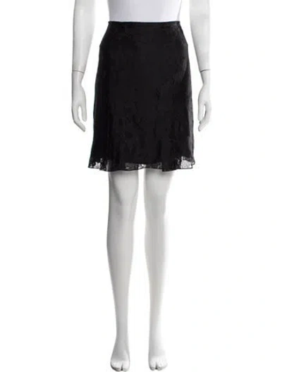 Pre-owned Chanel Vintage Mini Skirt In Black