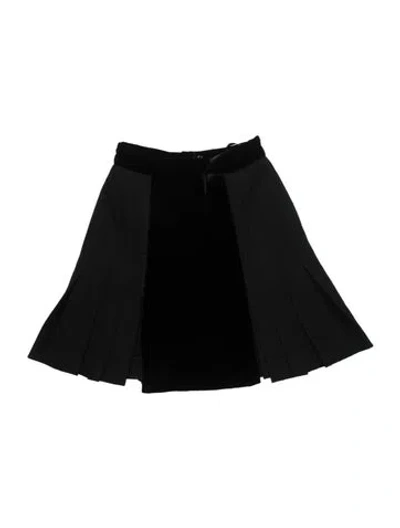 Pre-owned Chanel Vintage Mini Skirt In Black