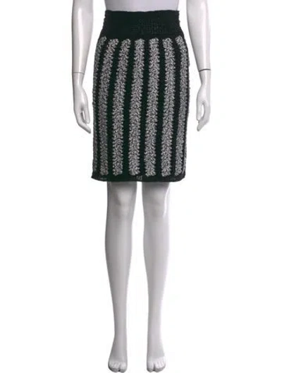 Pre-owned Chanel Vintage Mini Skirt In Black