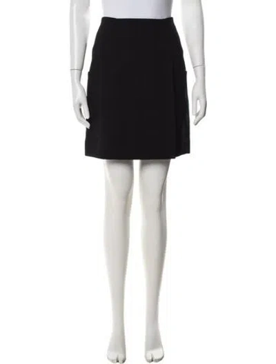 Pre-owned Chanel Vintage Mini Skirt In Black