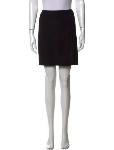 Pre-owned Chanel Vintage Mini Skirt In Black