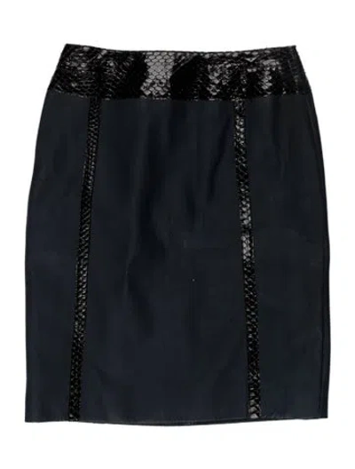 Pre-owned Chanel Vintage Mini Skirt In Blue