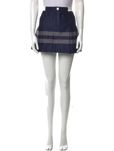 Pre-owned Chanel Vintage Mini Skirt In Blue
