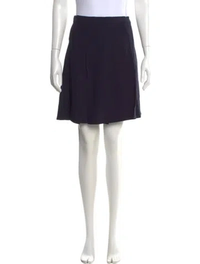 Pre-owned Chanel Vintage Mini Skirt In Blue