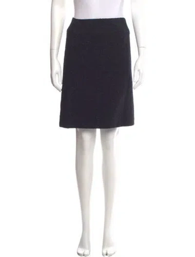 Pre-owned Chanel Vintage Mini Skirt In Blue