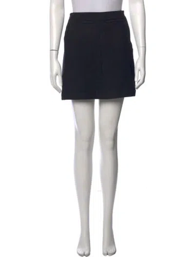 Pre-owned Chanel Vintage Mini Skirt In Blue