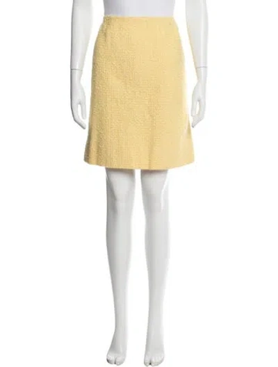 Pre-owned Chanel Vintage Mini Skirt In Blue