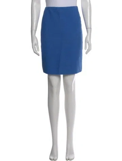 Pre-owned Chanel Vintage Mini Skirt In Blue