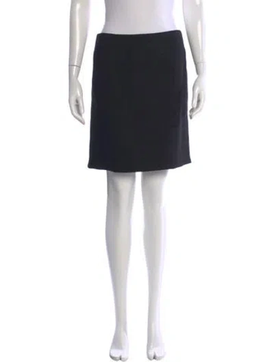 Pre-owned Chanel Vintage Mini Skirt In Blue