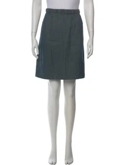 Pre-owned Chanel Vintage Mini Skirt In Blue