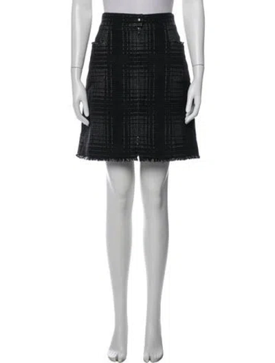 Pre-owned Chanel Vintage Mini Skirt In Blue