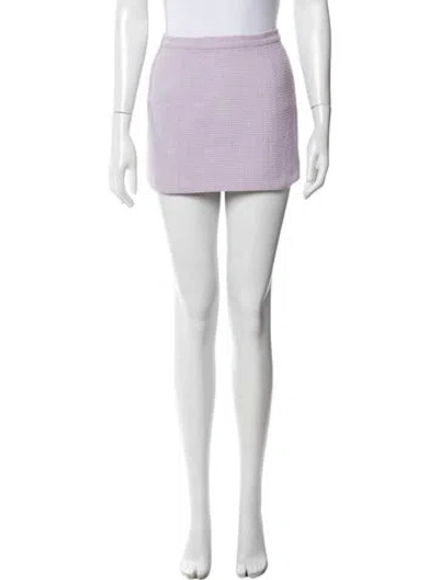 Pre-owned Chanel Vintage Mini Skirt In Blue