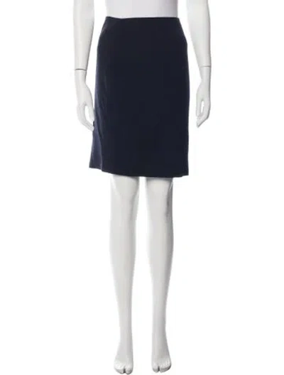 Pre-owned Chanel Vintage Mini Skirt In Blue
