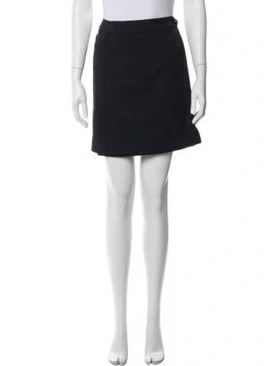 Pre-owned Chanel Vintage Mini Skirt In Blue