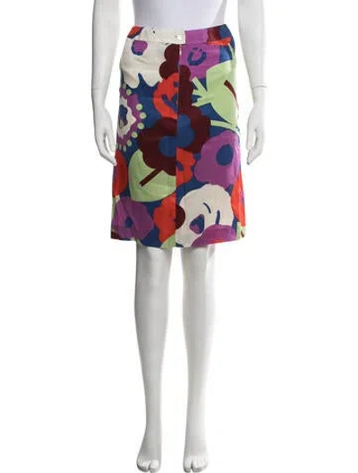 Pre-owned Chanel Vintage Mini Skirt In Blue