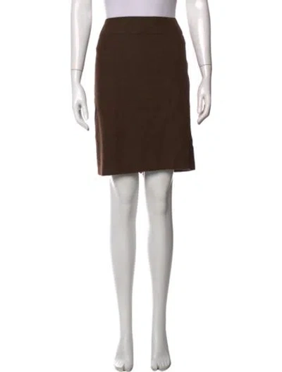 Pre-owned Chanel Vintage Mini Skirt In Brown