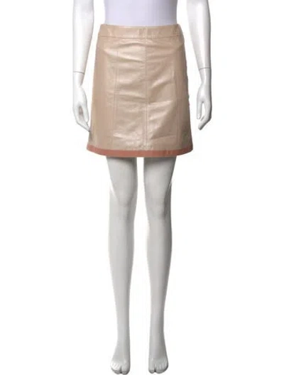 Pre-owned Chanel Vintage Mini Skirt In Brown
