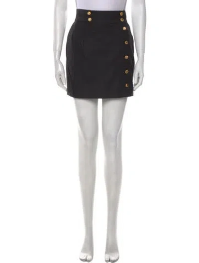 Pre-owned Chanel Vintage Mini Skirt In Gray