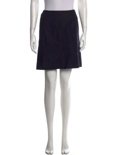 Pre-owned Chanel Vintage Mini Skirt In Gray