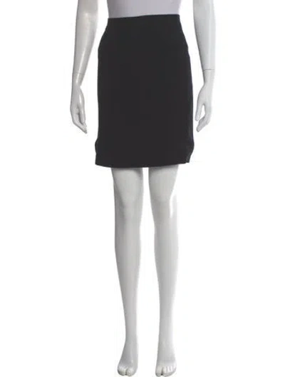 Pre-owned Chanel Vintage Mini Skirt In Gray