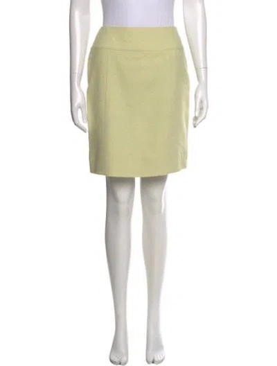 Pre-owned Chanel Vintage Mini Skirt In Green