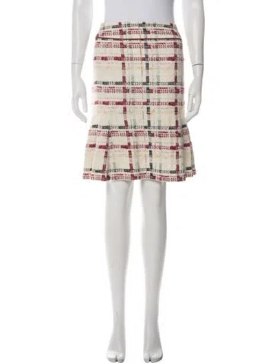 Pre-owned Chanel Vintage Mini Skirt In Green