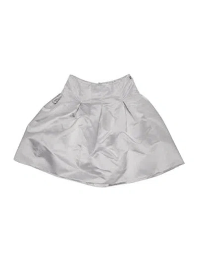 Pre-owned Chanel Vintage Mini Skirt In Grey