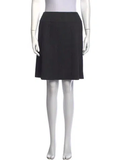 Pre-owned Chanel Vintage Mini Skirt In Grey