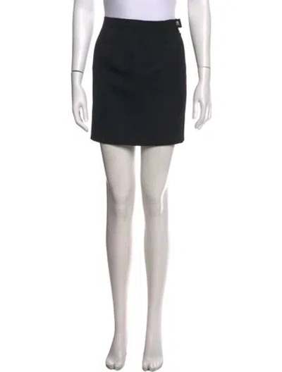 Pre-owned Chanel Vintage Mini Skirt In Grey
