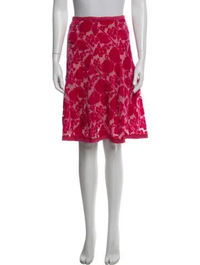 Pre-owned Chanel Vintage Mini Skirt In Metallic/pink