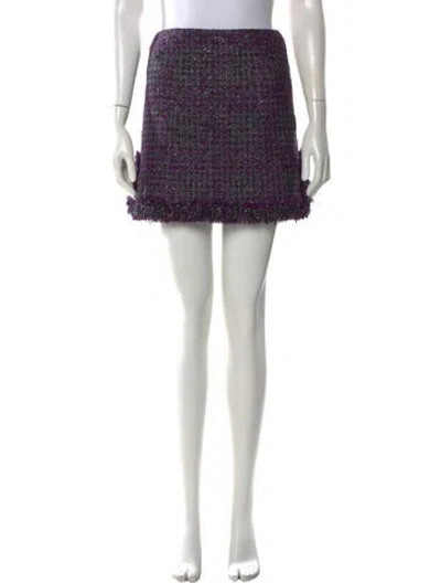 Pre-owned Chanel Vintage Mini Skirt In Multi