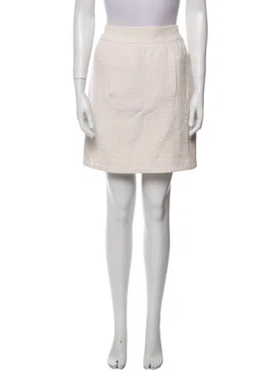 Pre-owned Chanel Vintage Mini Skirt In Neutral