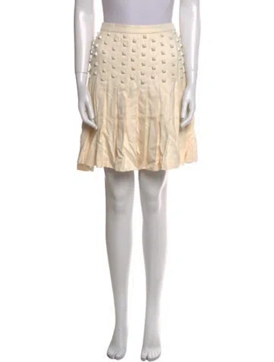 Pre-owned Chanel Vintage Mini Skirt In Neutral