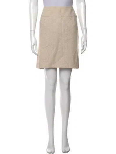 Pre-owned Chanel Vintage Mini Skirt In Neutral