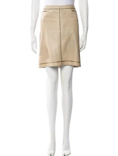 Pre-owned Chanel Vintage Mini Skirt In Neutral