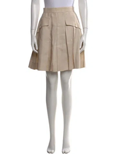 Pre-owned Chanel Vintage Mini Skirt In Neutral