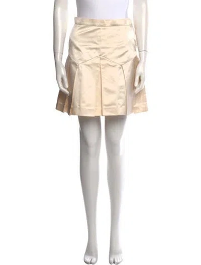 Pre-owned Chanel Vintage Mini Skirt In Neutral