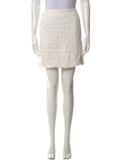 Pre-owned Chanel Vintage Mini Skirt In Neutral