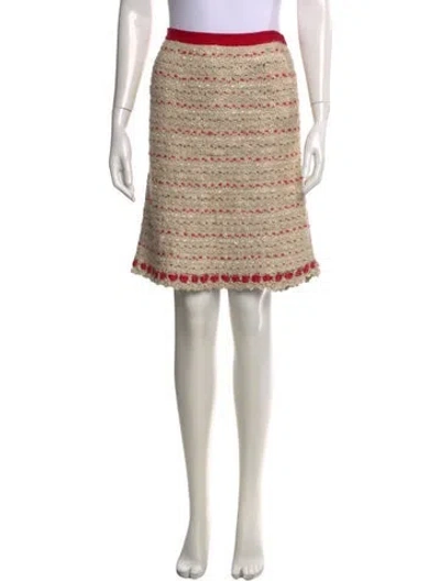 Pre-owned Chanel Vintage Mini Skirt In Neutral