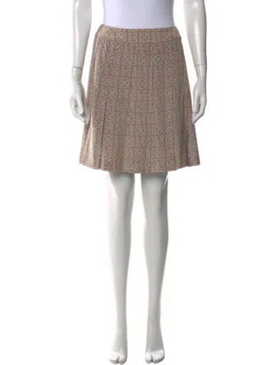 Pre-owned Chanel Vintage Mini Skirt In Neutral