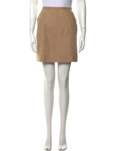 Pre-owned Chanel Vintage Mini Skirt In Neutral