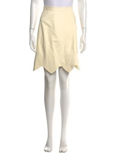 Pre-owned Chanel Vintage Mini Skirt In Neutral