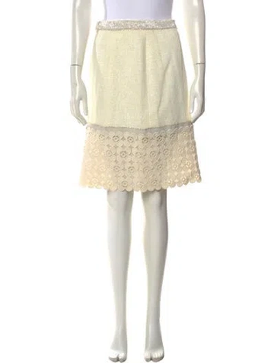 Pre-owned Chanel Vintage Mini Skirt In Neutral