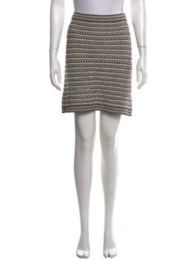 Pre-owned Chanel Vintage Mini Skirt In Neutrals