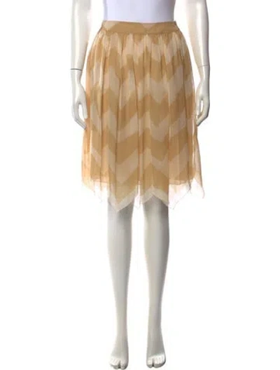 Pre-owned Chanel Vintage Mini Skirt In Neutrals